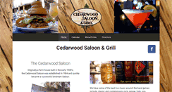 Desktop Screenshot of cedarwoodsaloon.com